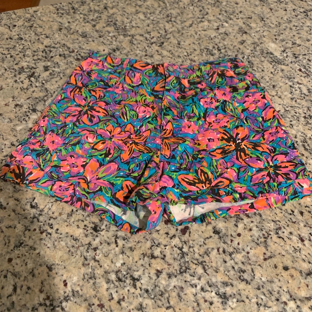 Motel Floral Denim Shorts M